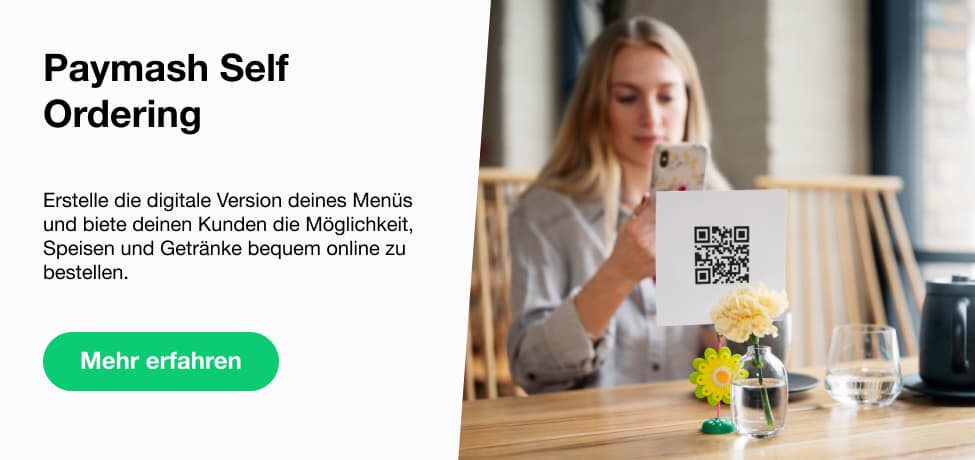 Paymash Self Ordering für schnelle und bequeme Bestellungen