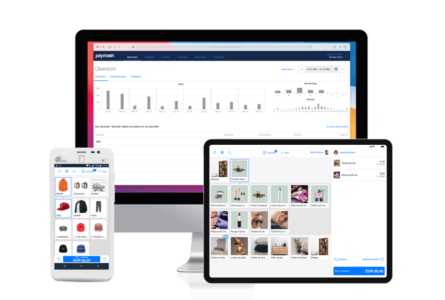 Paymash logiciel de caisse enregistreuse tactile