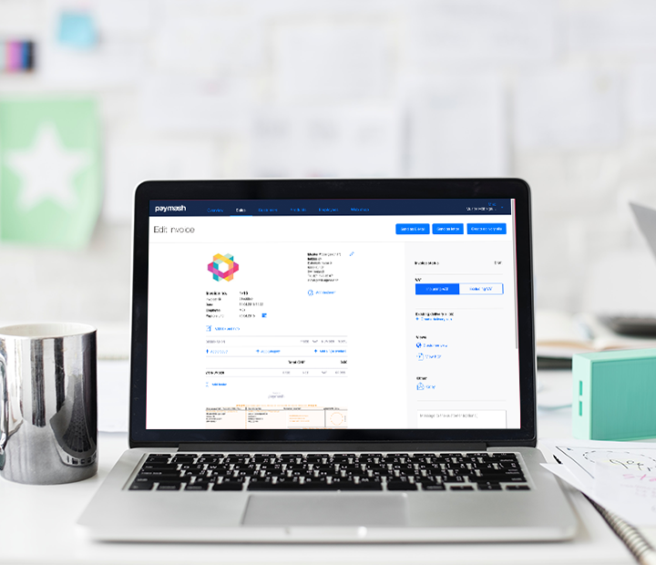 Rechungen am Laptop erstellen